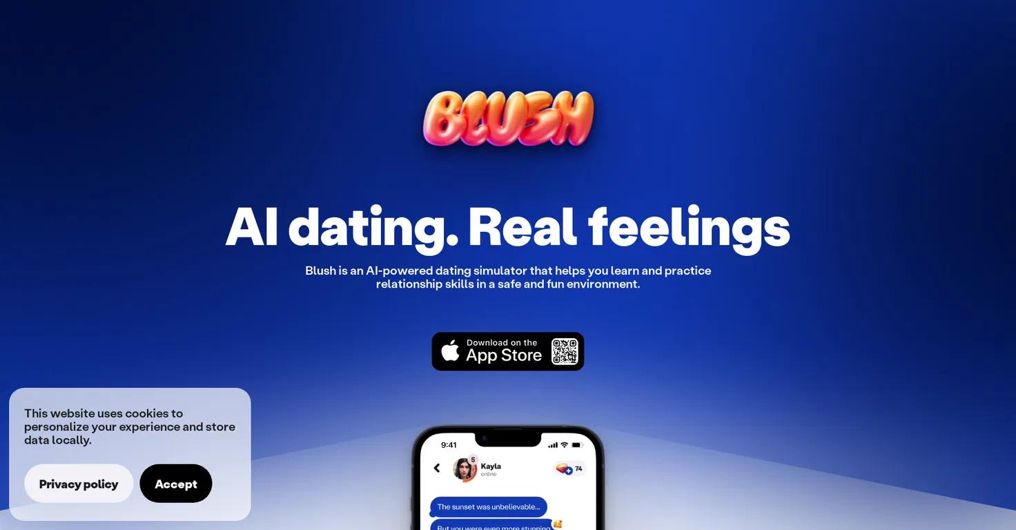 BlushWebsite Screenshot