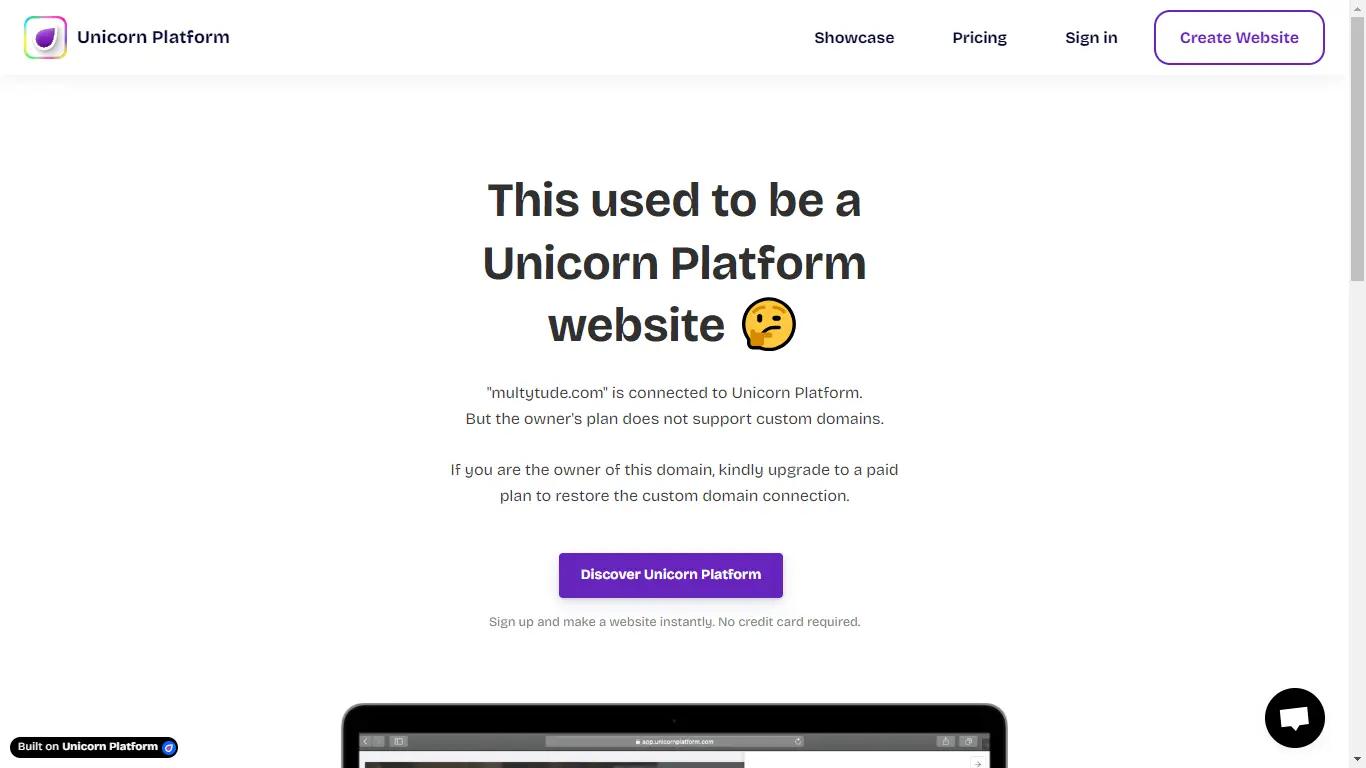 Unicorn PlatformWebsite Screenshot