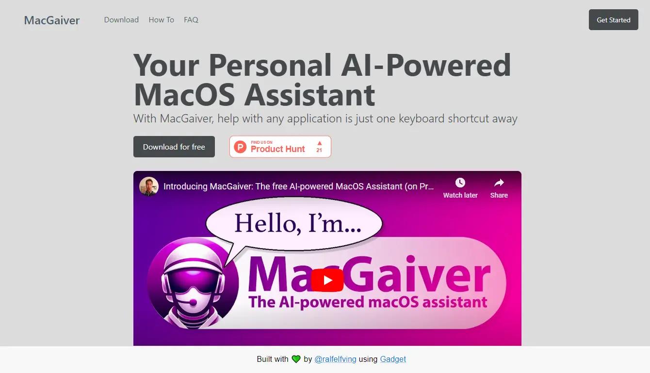 MacGaiverWebsite Screenshot