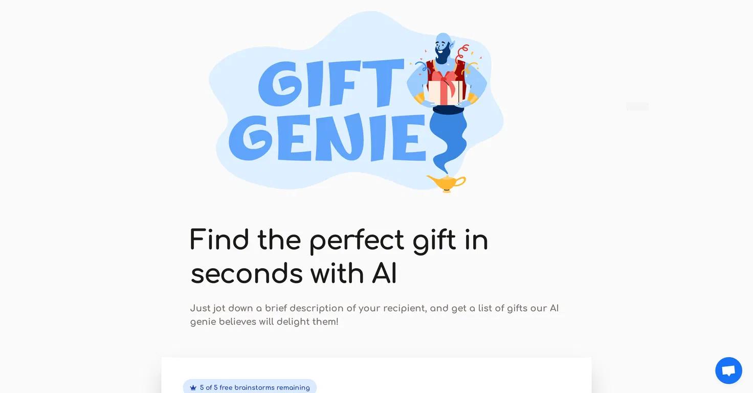 Gift Genie AI Website