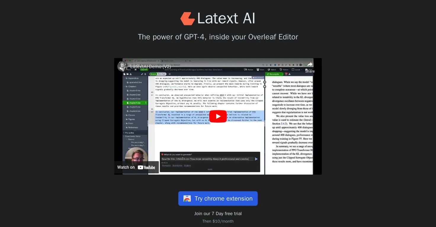 Latext AI Website