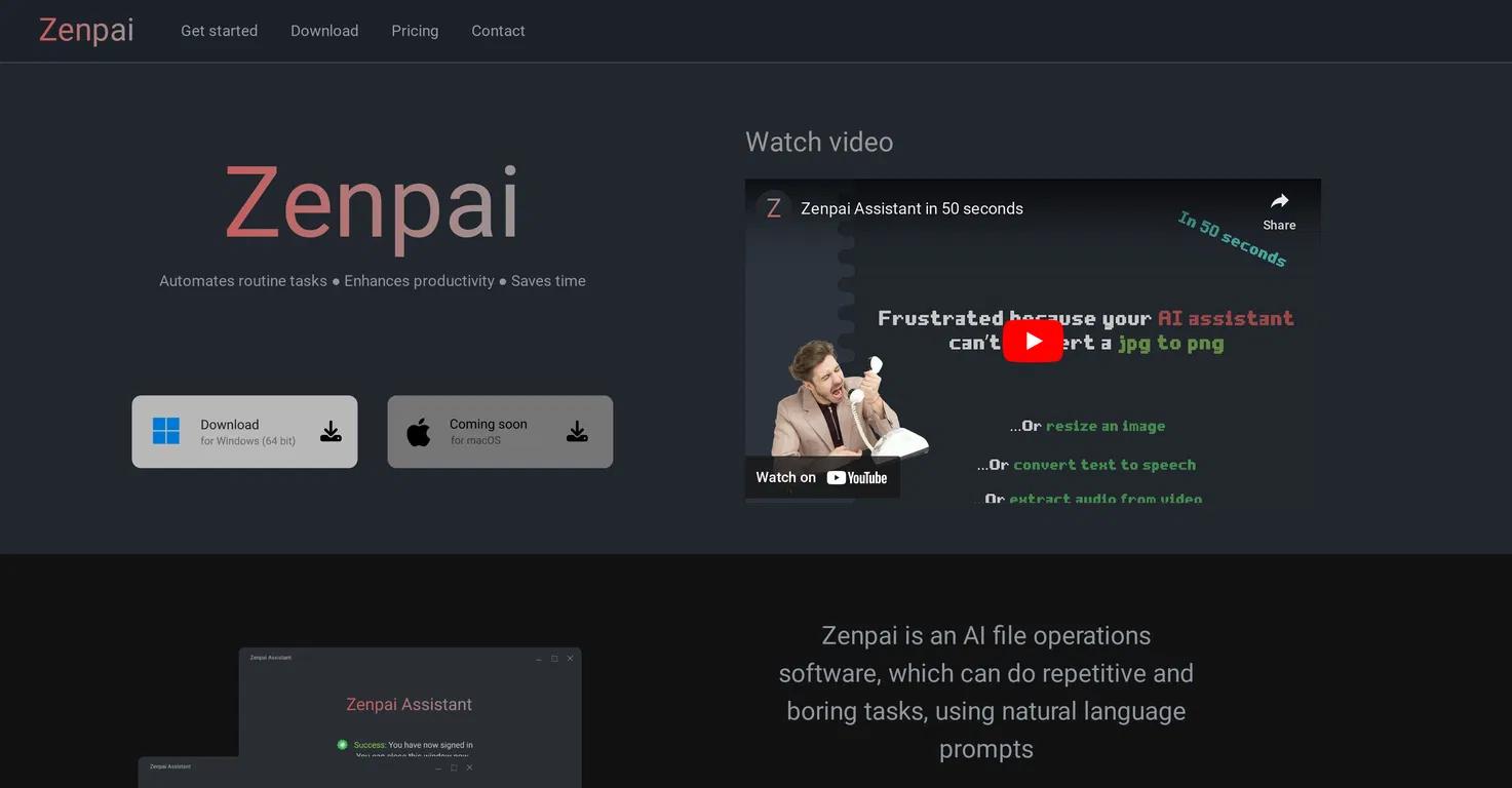 ZenpaiWebsite Screenshot