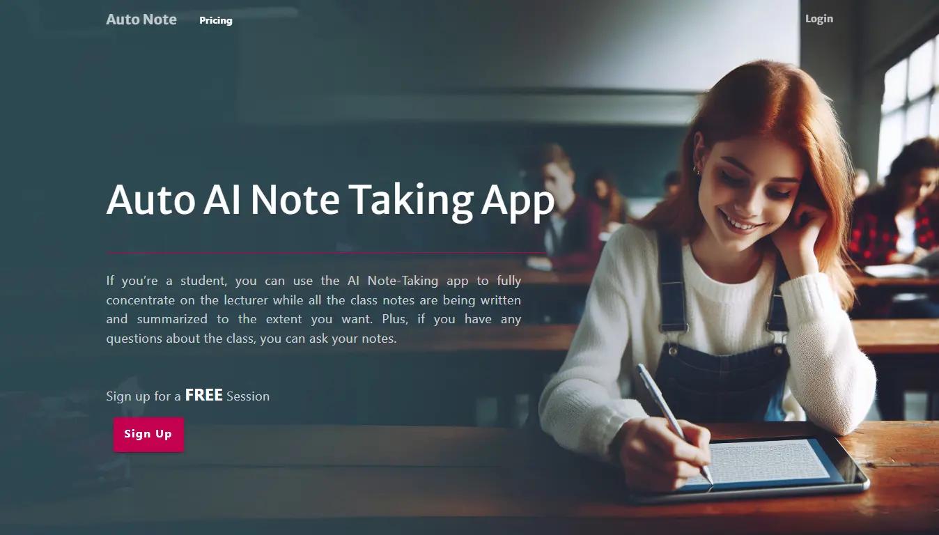 Auto Note Website