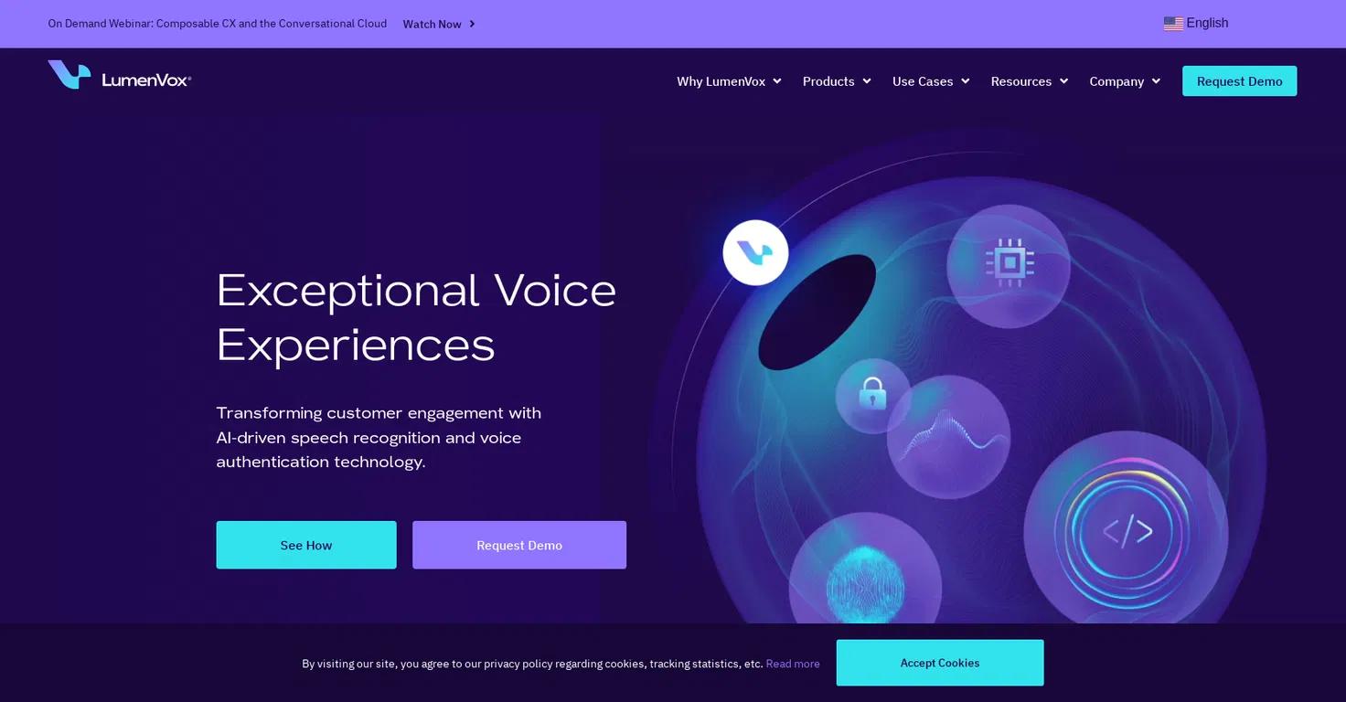 LumenVoxWebsite Screenshot