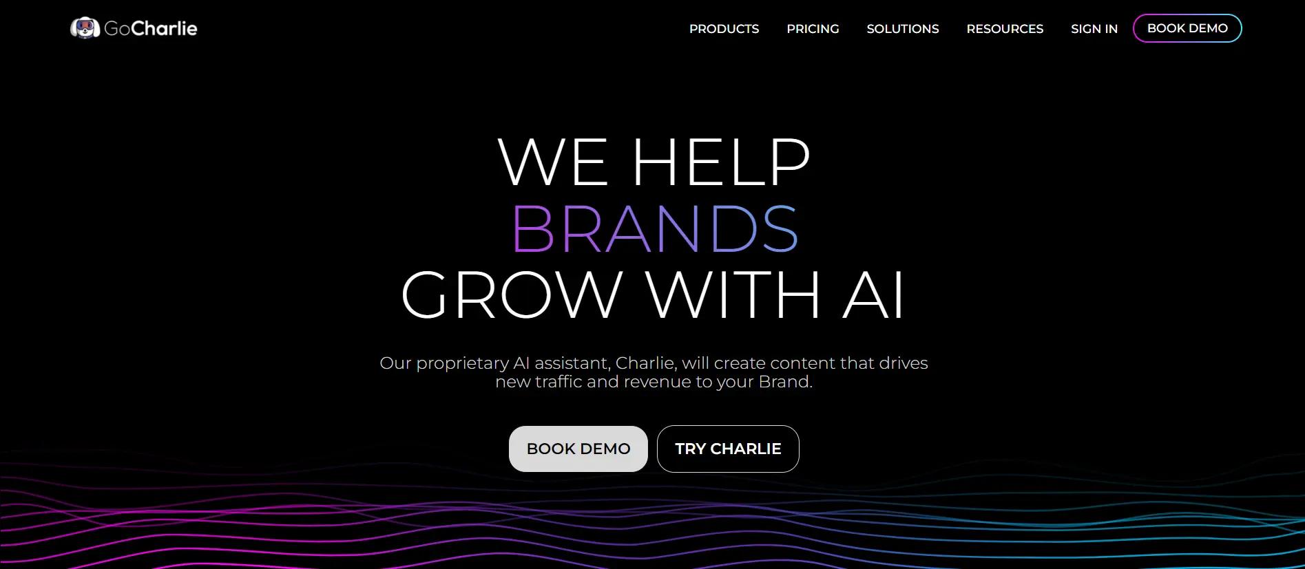 GoCharlieWebsite Screenshot