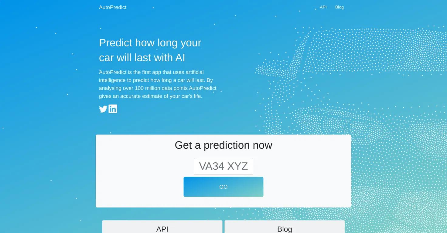 AutoPredictWebsite Screenshot