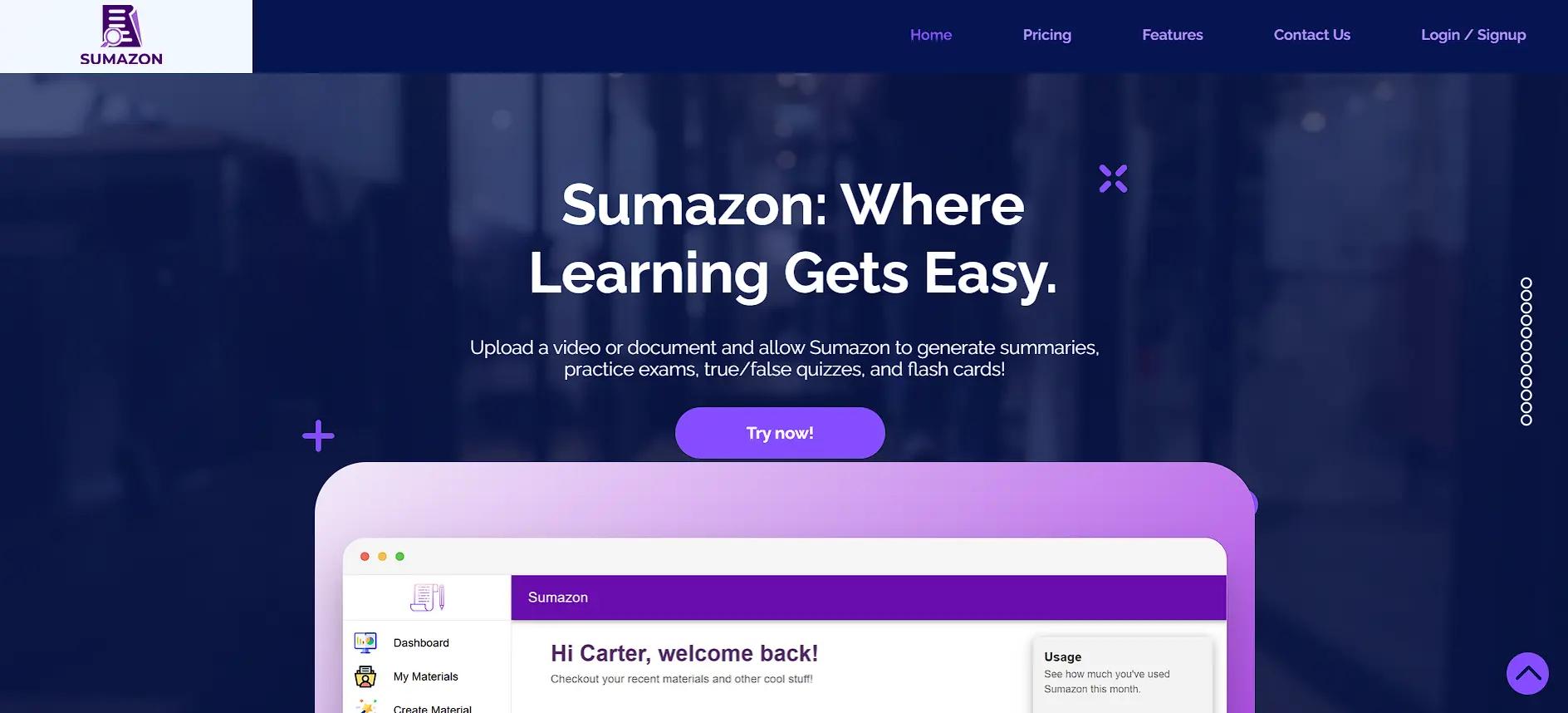 Sumazon Website