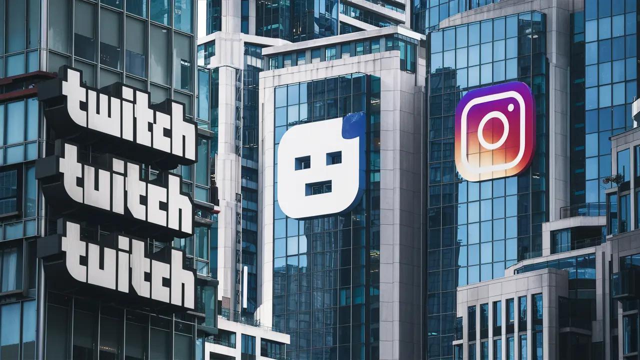 Social media twitch, instagramm