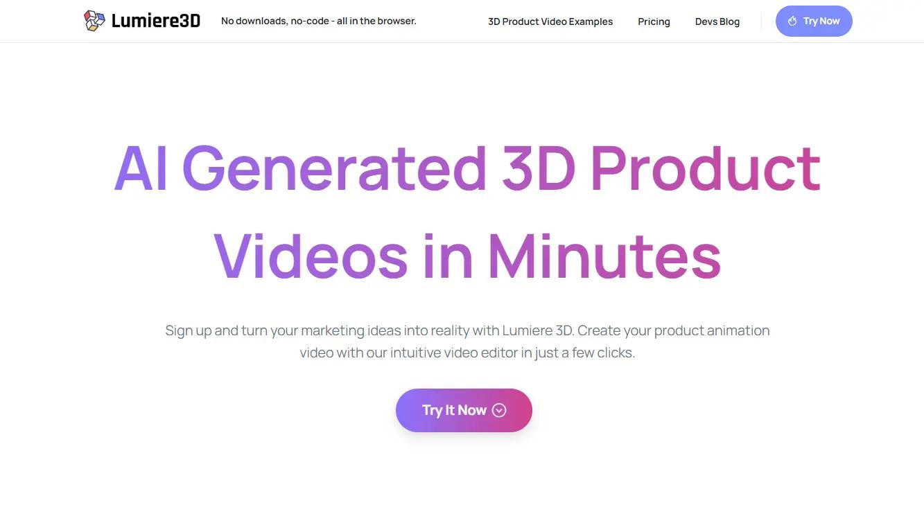 Lumiere3D Website