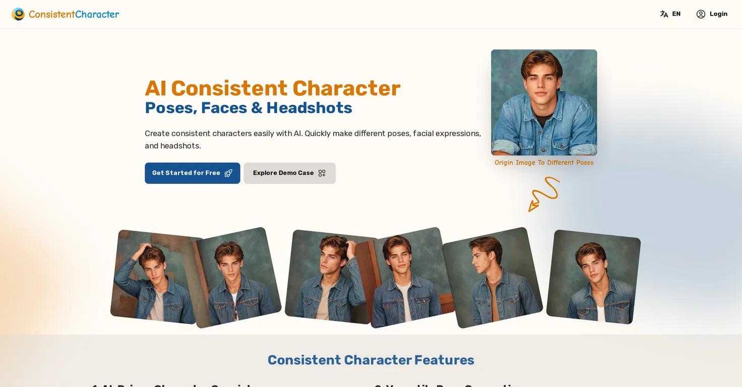 Consistent Character Website