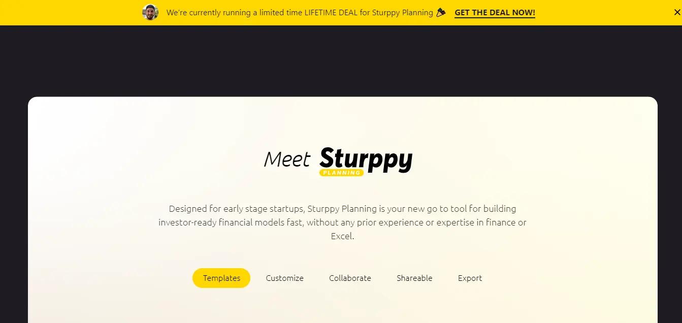 SturppyWebsite Screenshot