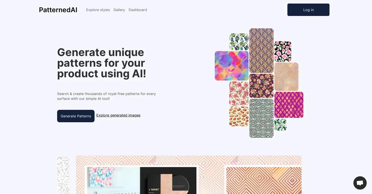 Patterned AIWebsite Screenshot