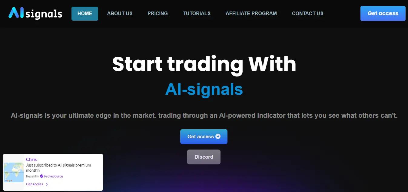 AI Signals Website