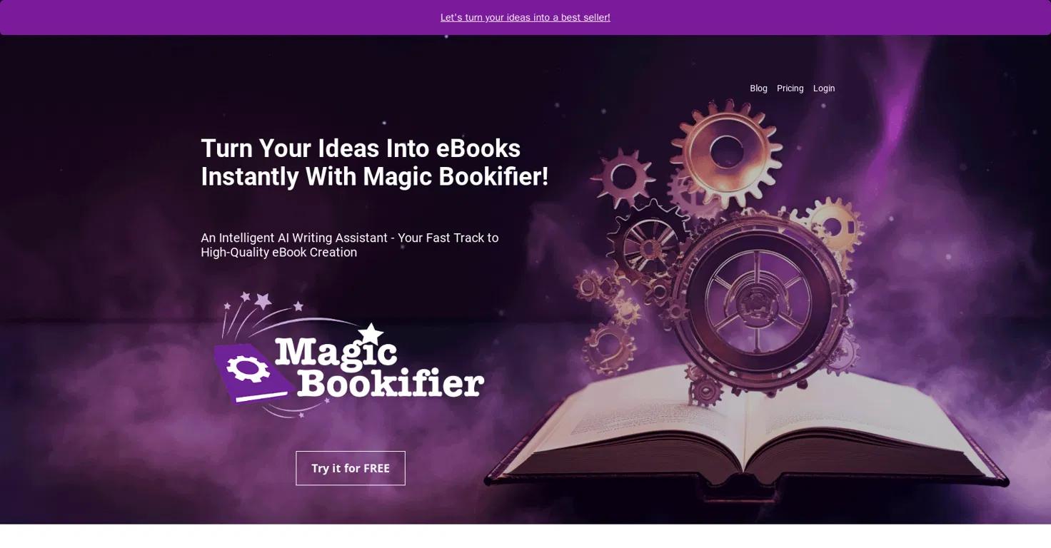 Magic Bookifier Website