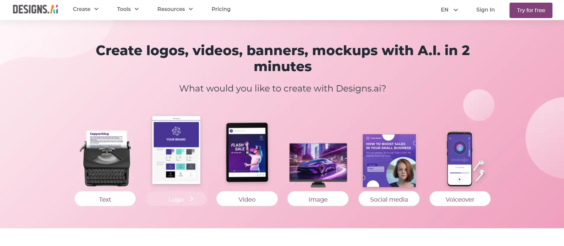 Designs AI Website