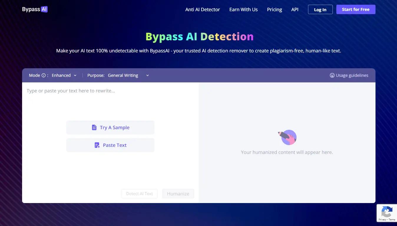 Bypass AI Website