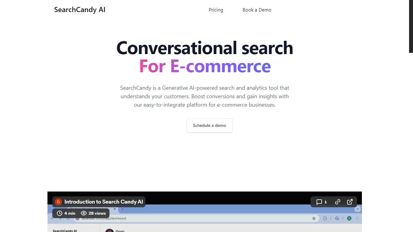 SearchCandy Website Screenshot