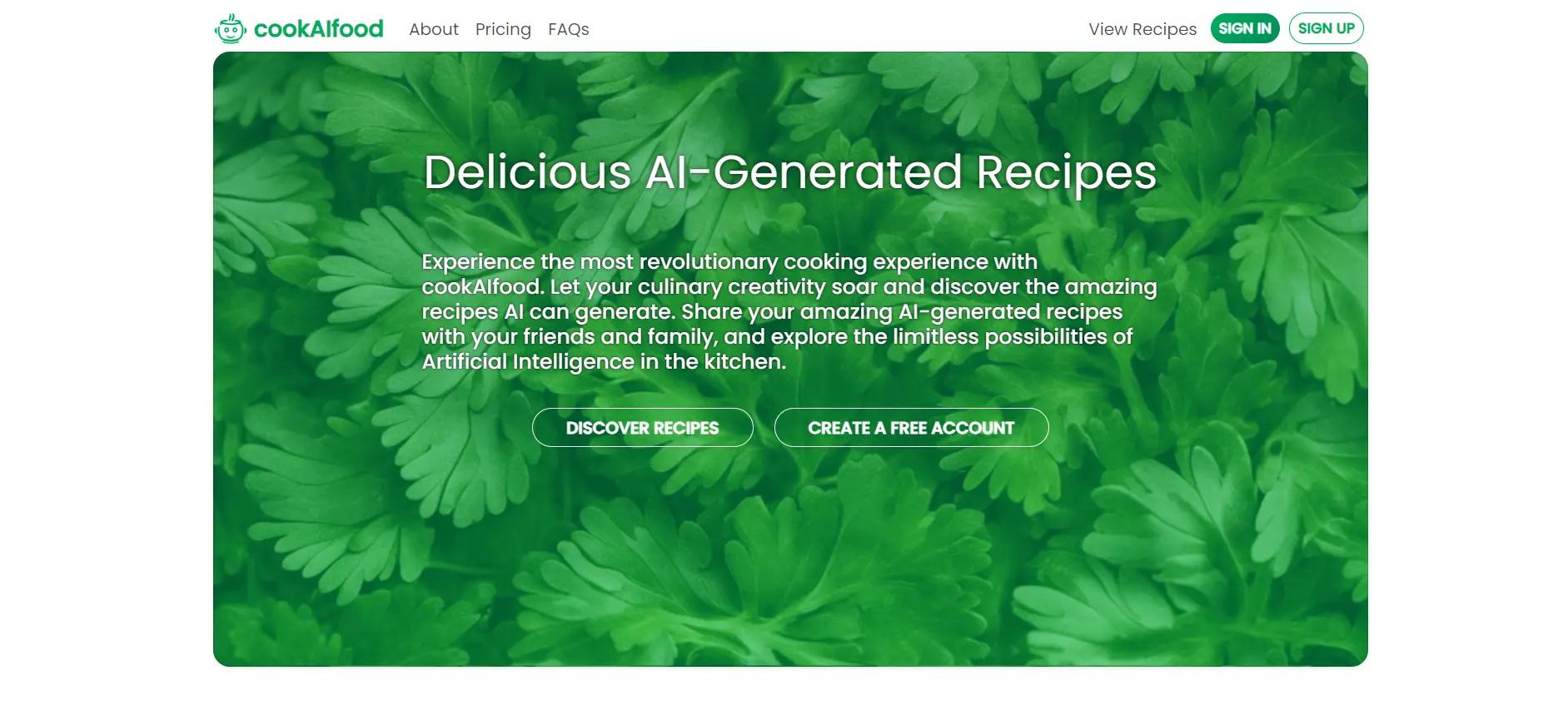 CookAIfood Website