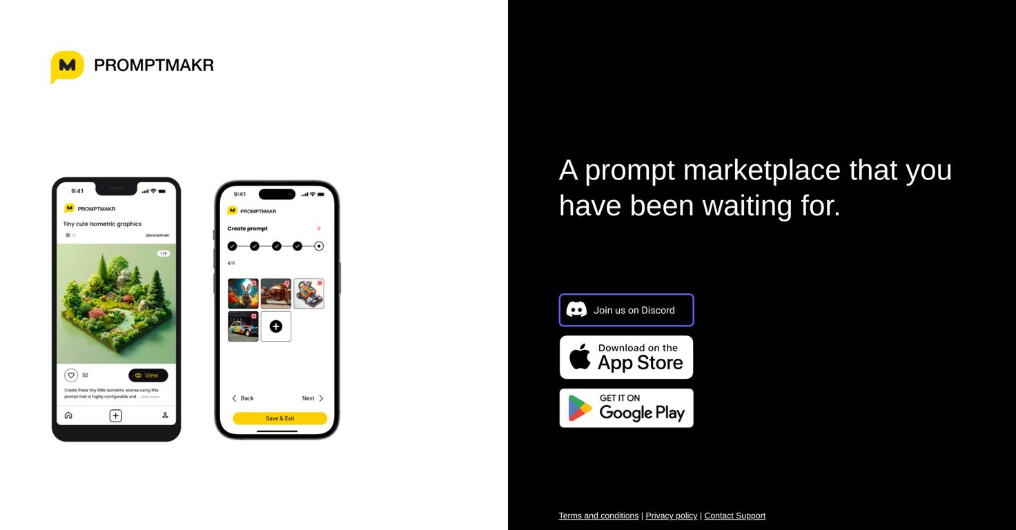 Prompt Marketplace Website