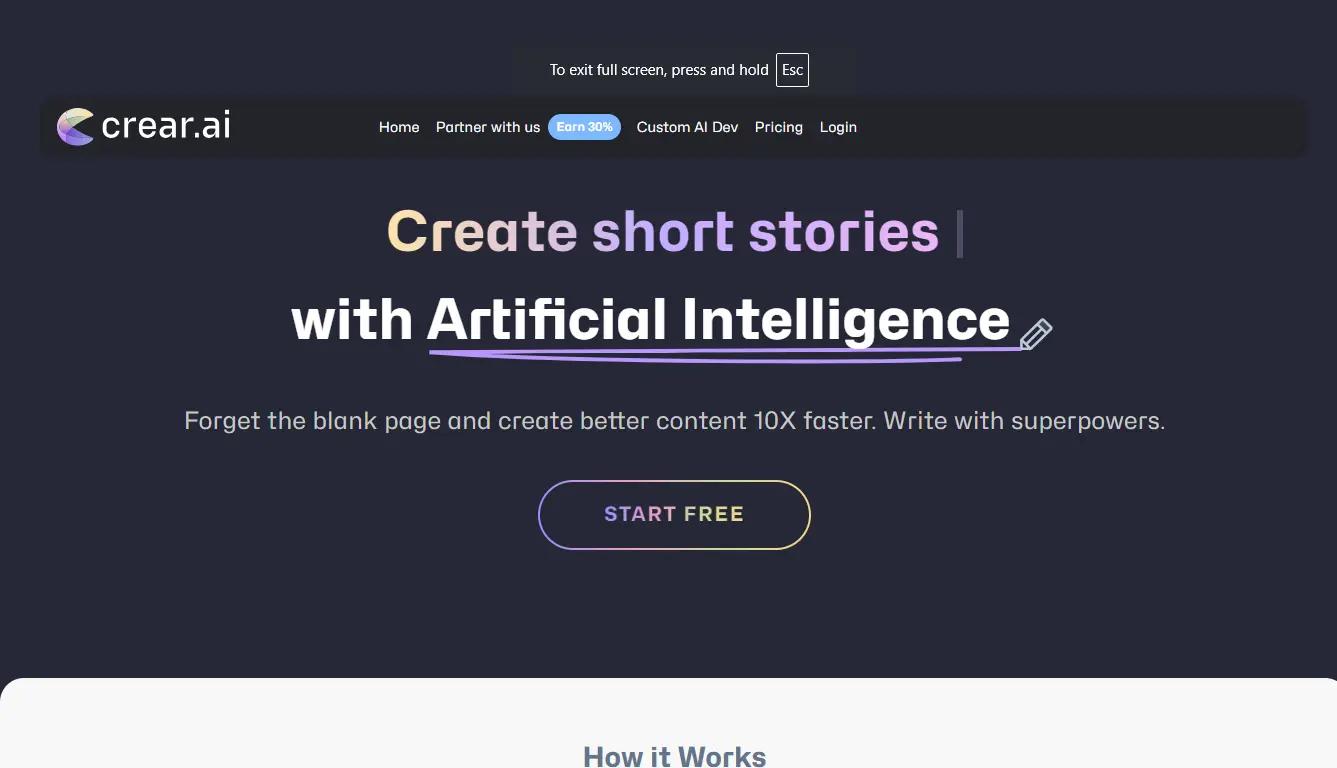 Crear AI Website