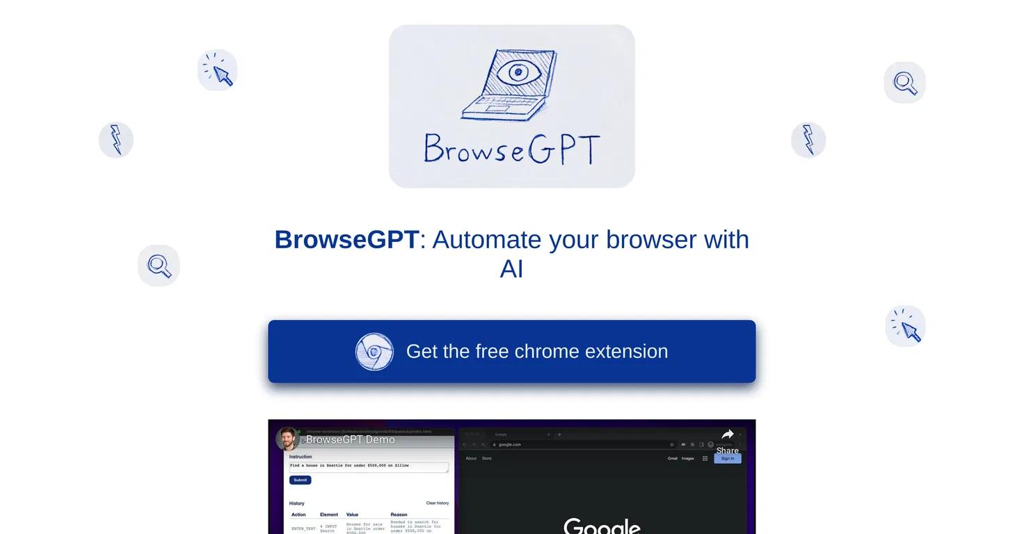 BrowseGPTWebsite Screenshot