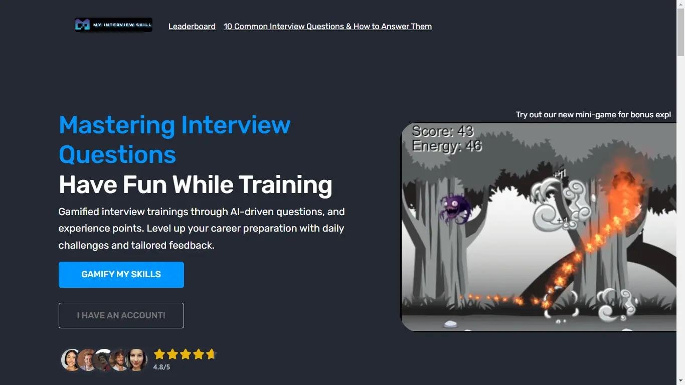 MyInterviewSkillWebsite Screenshot