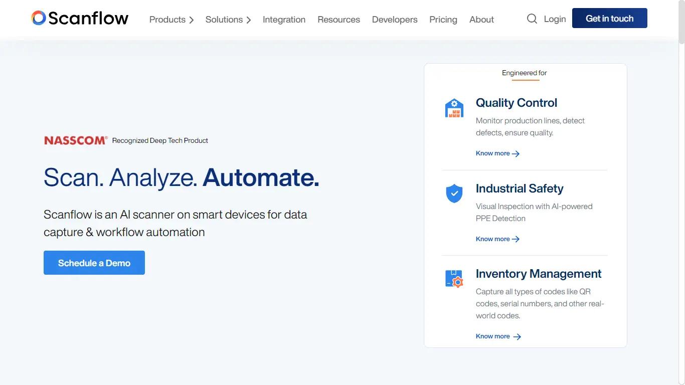 ScanflowWebsite Screenshot