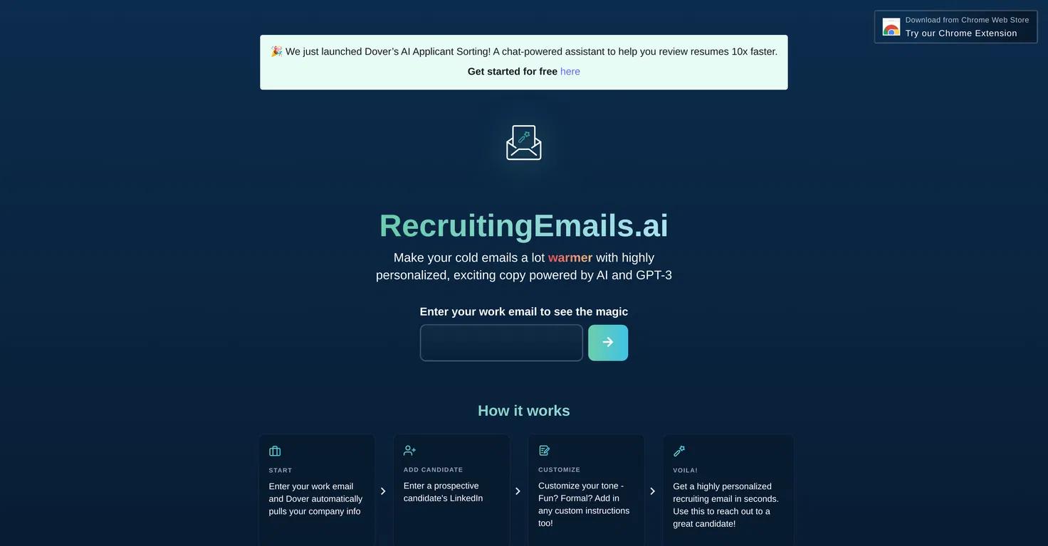 Recruitingemails Website