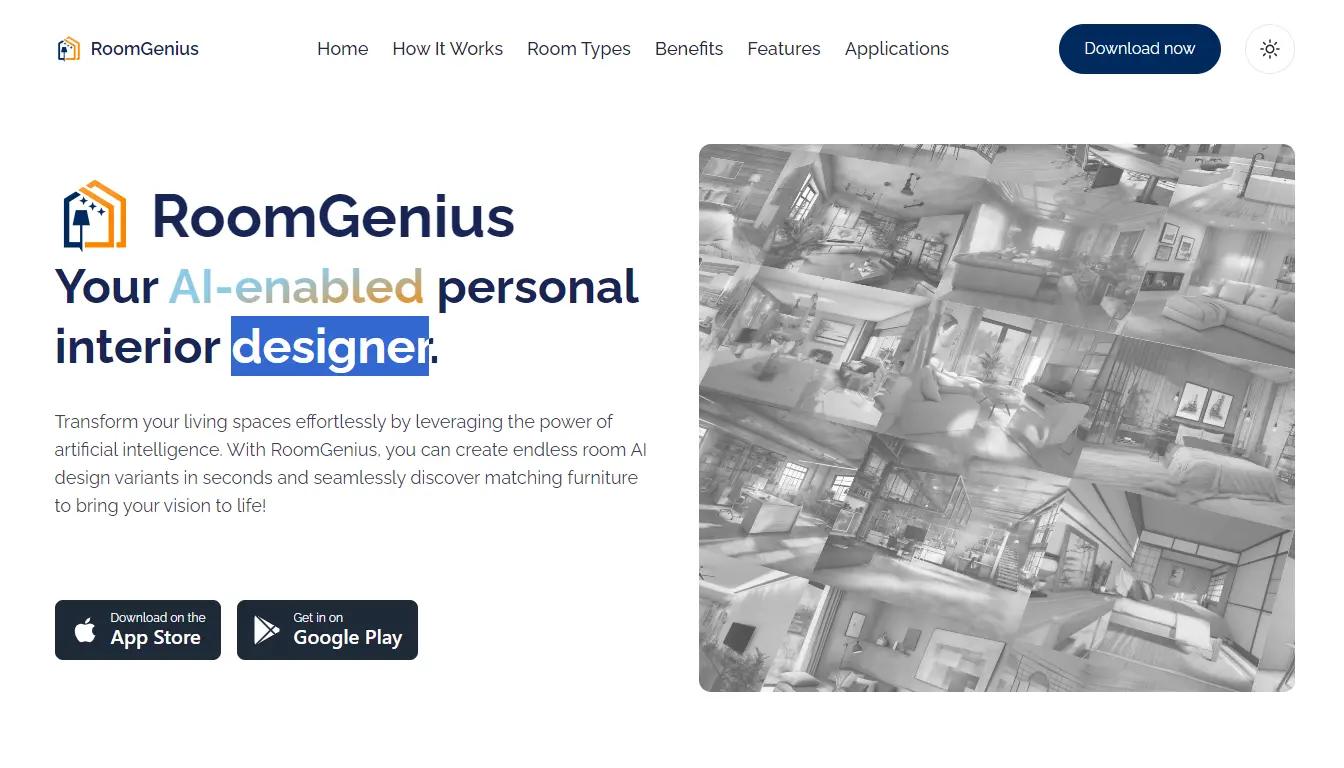 RoomGeniusWebsite Screenshot