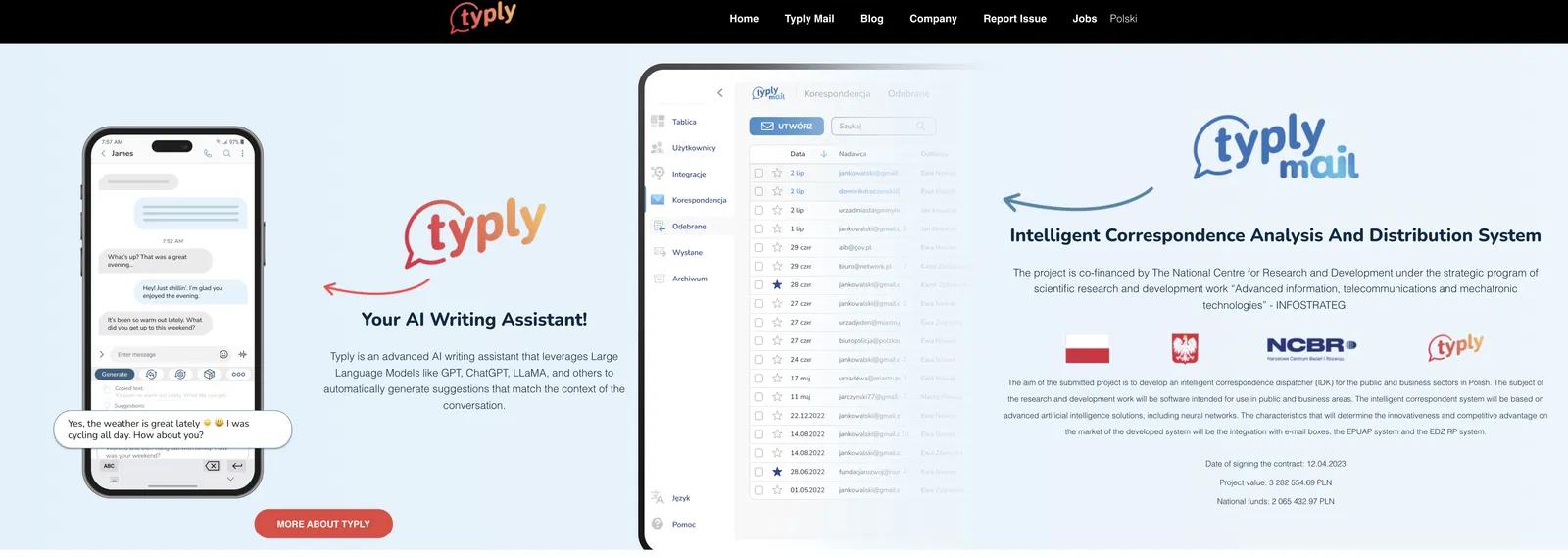 TyplyWebsite Screenshot