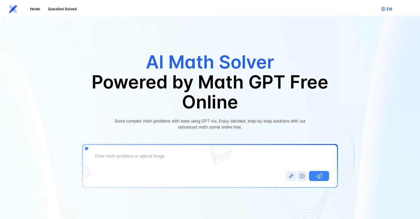 My Math Solver AIWebsite Screenshot