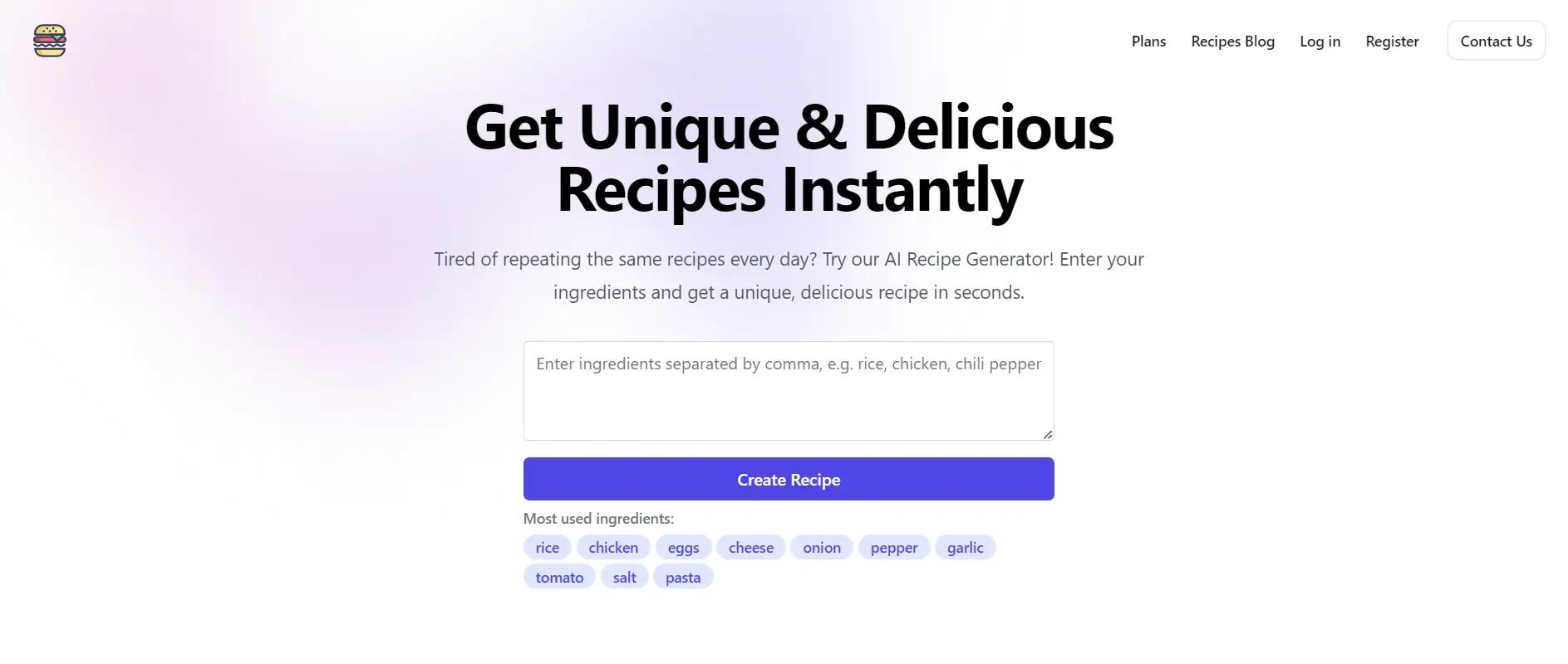 Lionix RecipesWebsite Screenshot