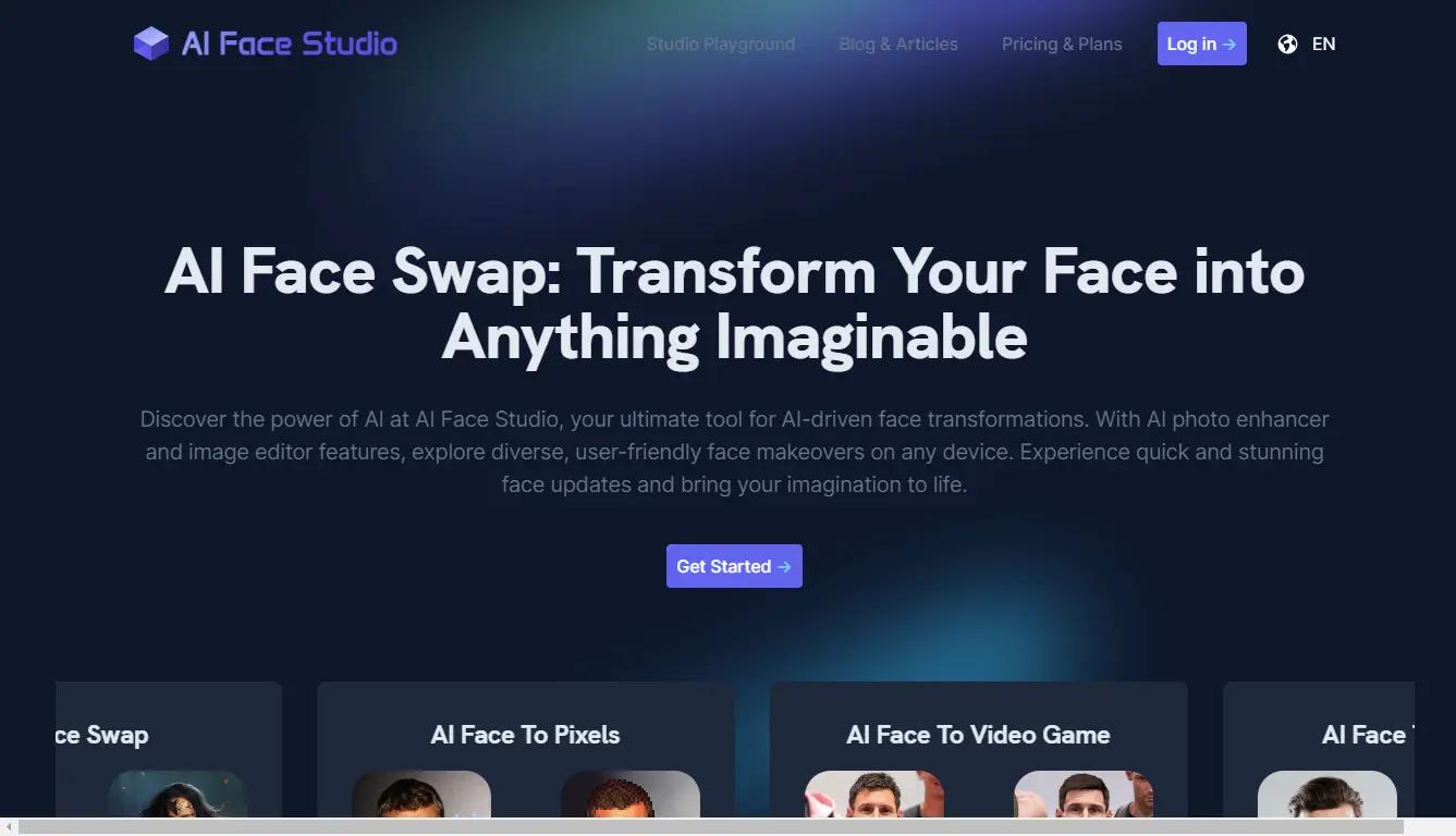 AI Face Studio Website