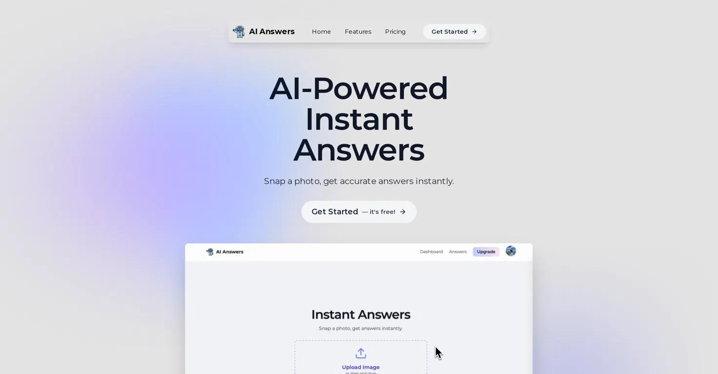 AI AnswersWebsite Screenshot