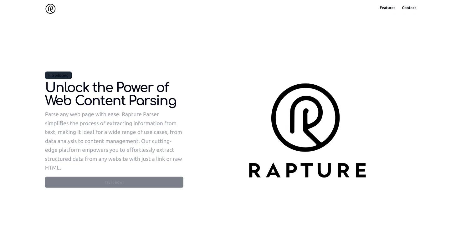 Rapture Parser Website