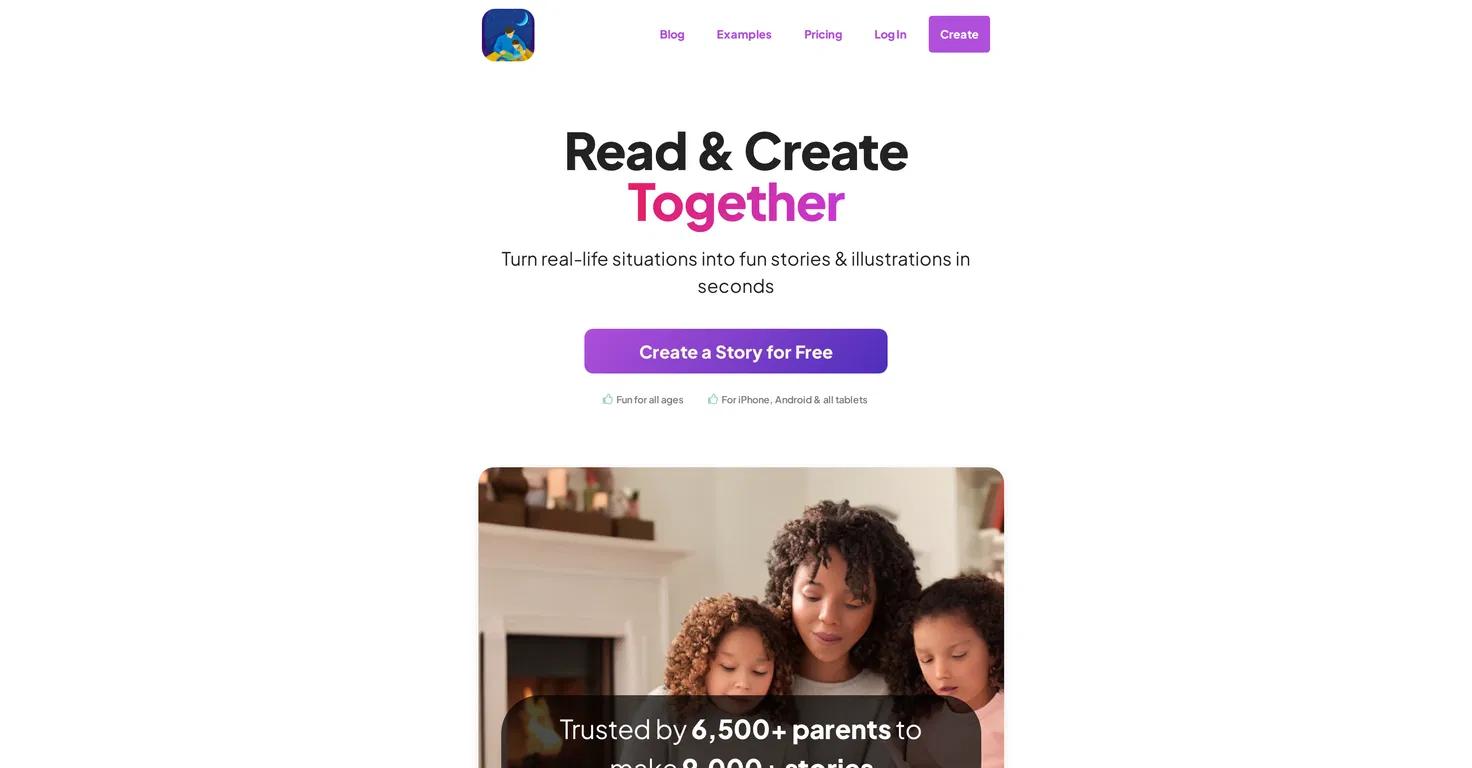 StoriesForKidWebsite Screenshot