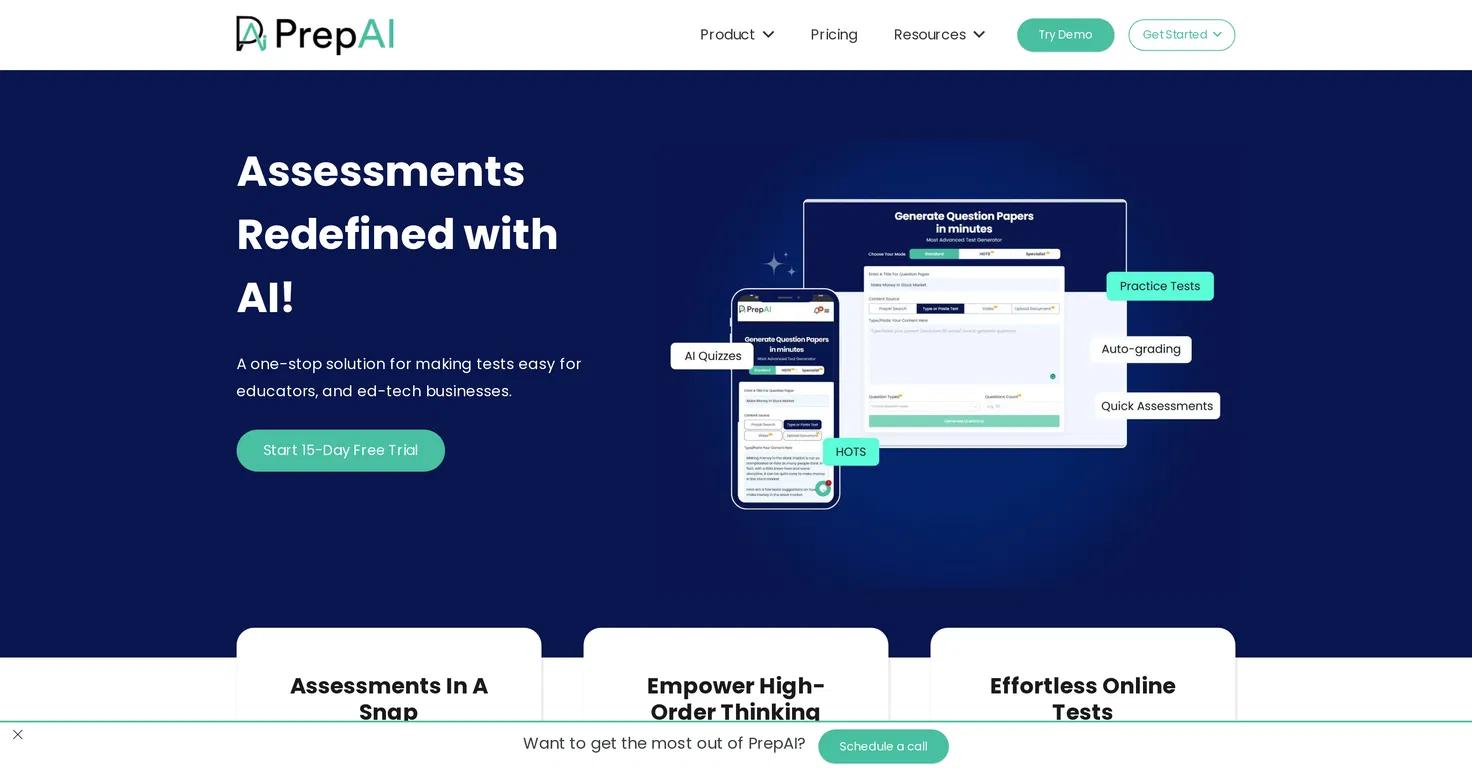 PrepAI Website