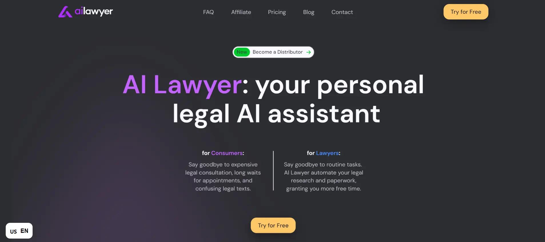 AI Lawyer Website