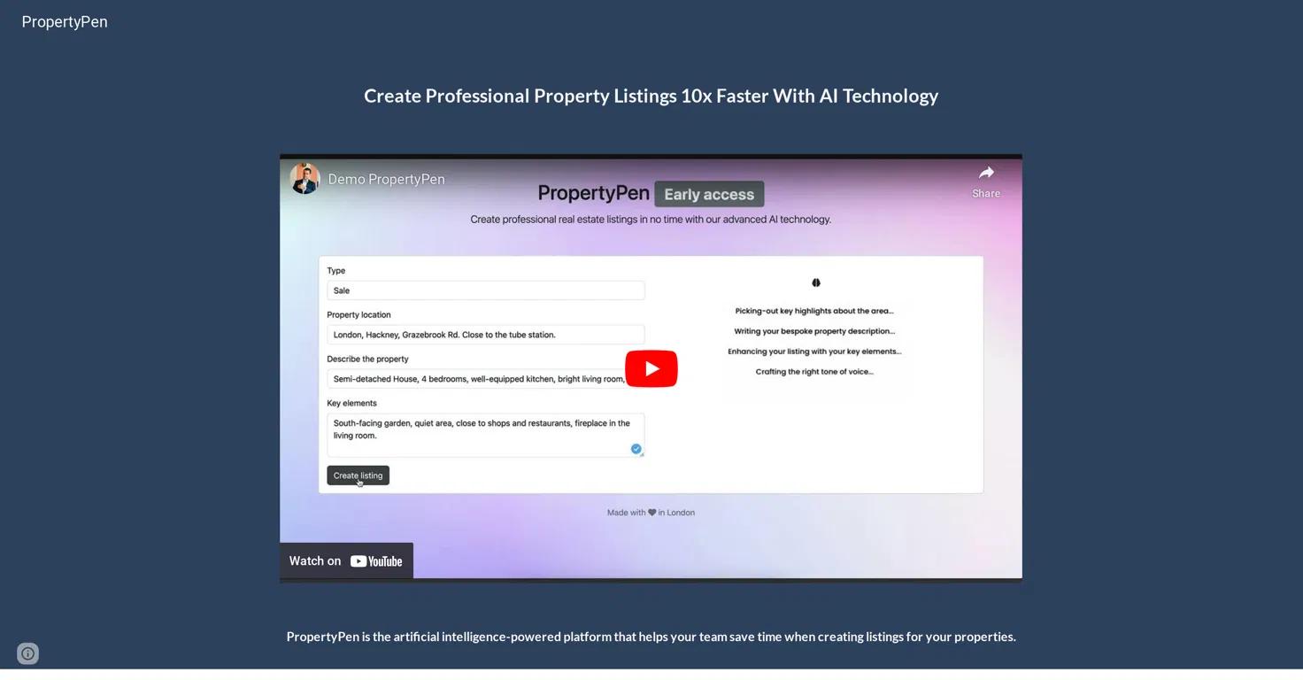 PropertyPenWebsite Screenshot