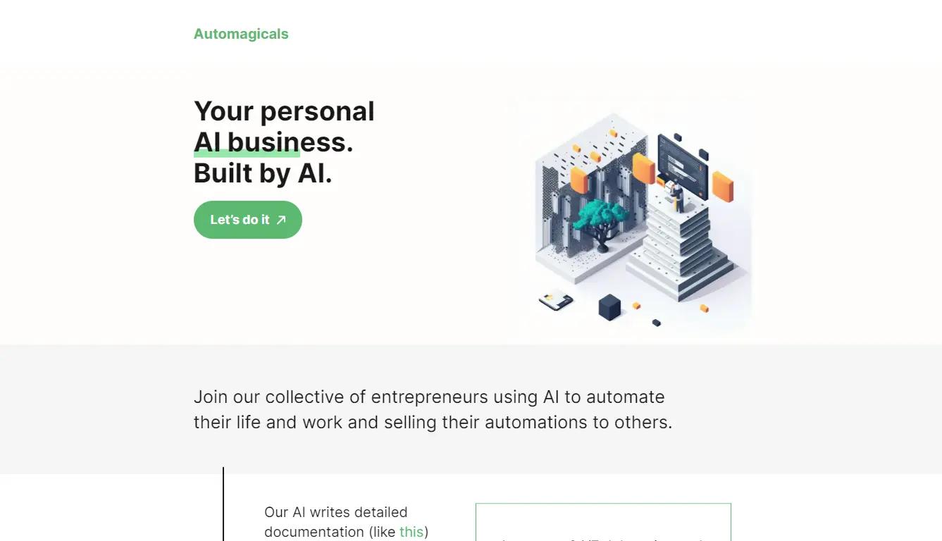 AutomagicalsWebsite Screenshot