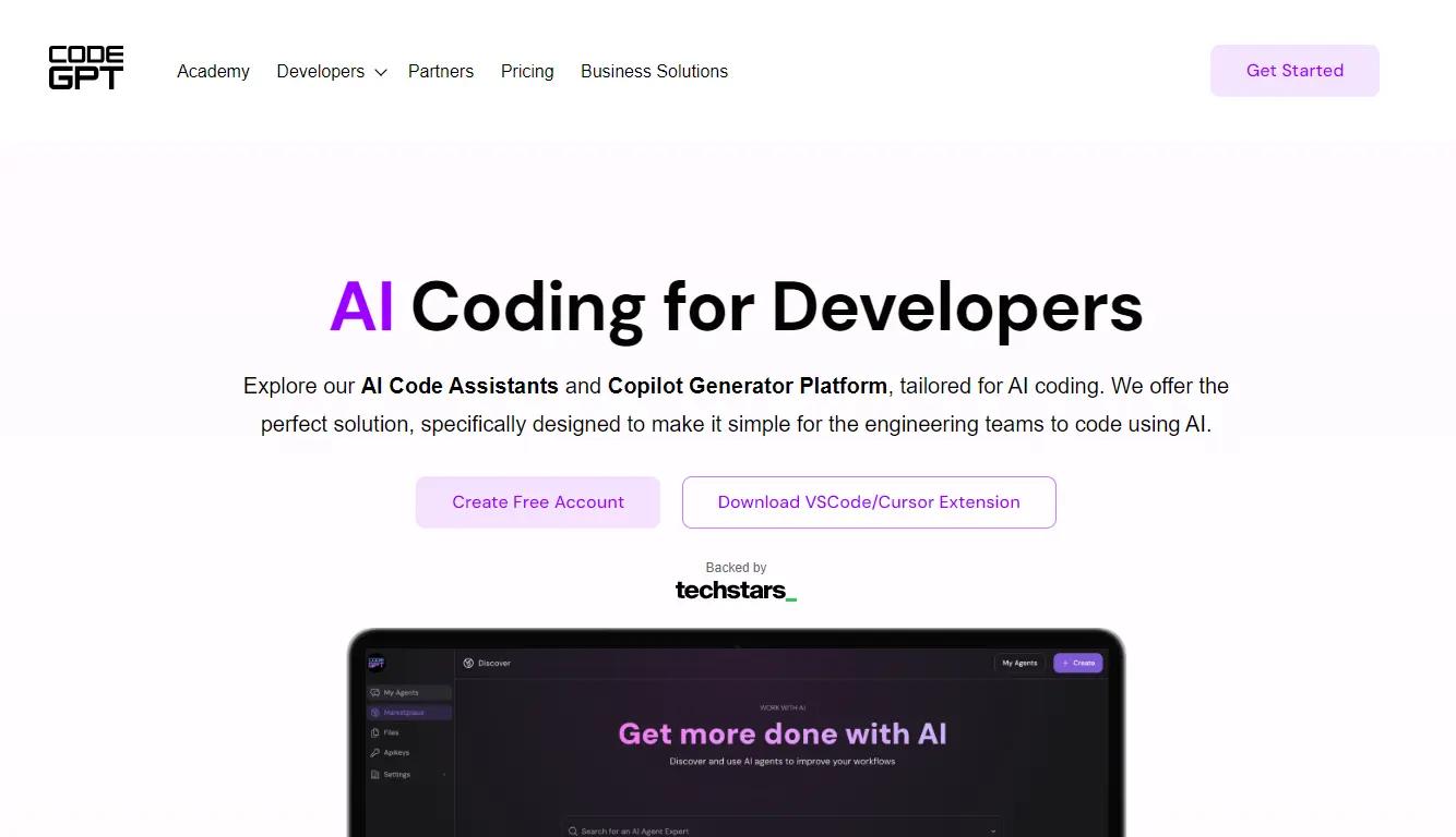 CodeGPT Website