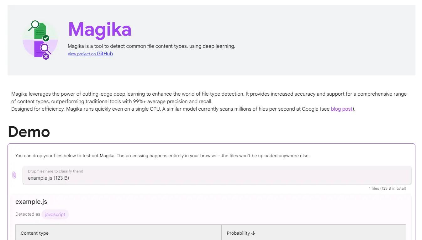 Magika Website