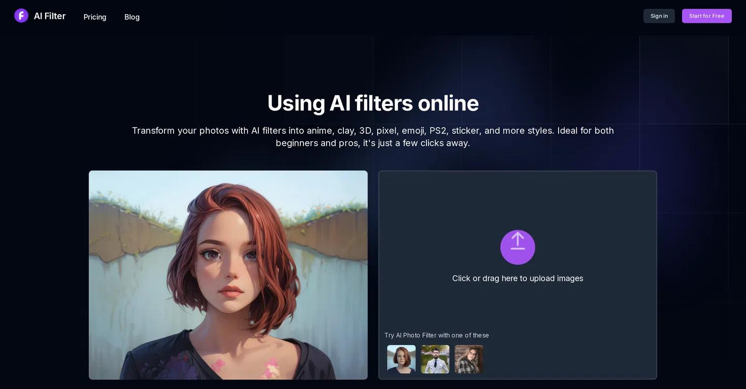 AI Filter Website