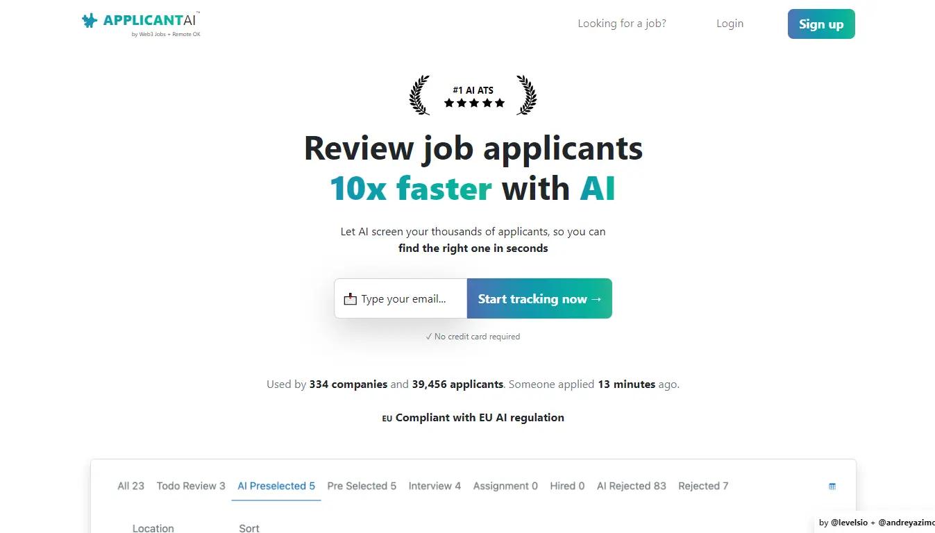 Applicant AI Website