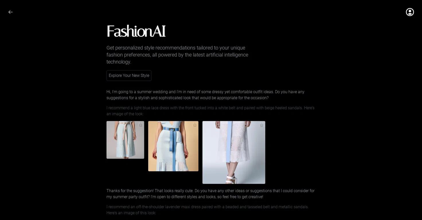 FashionAI Website