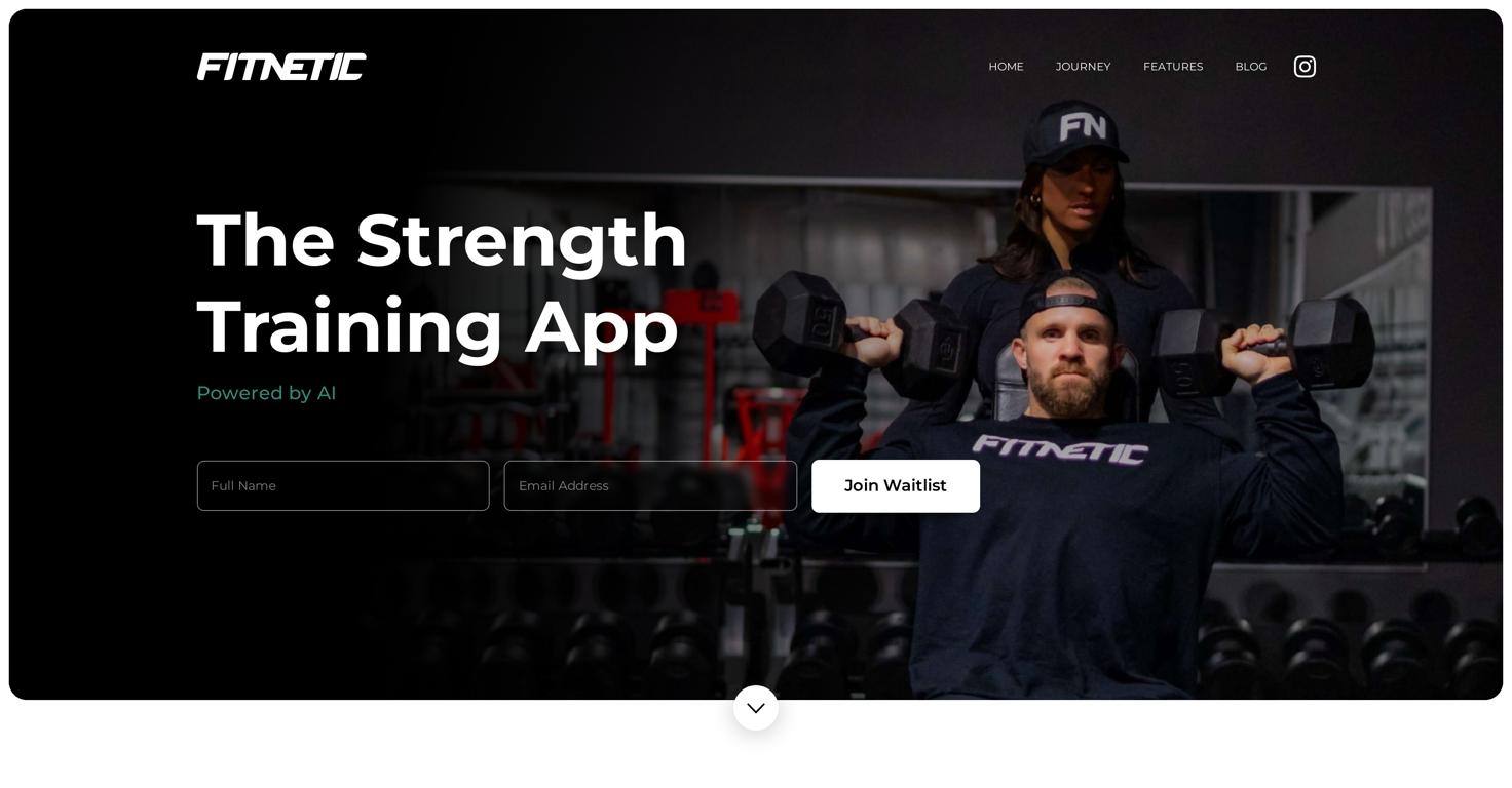 Fitnetic Website Screenshot