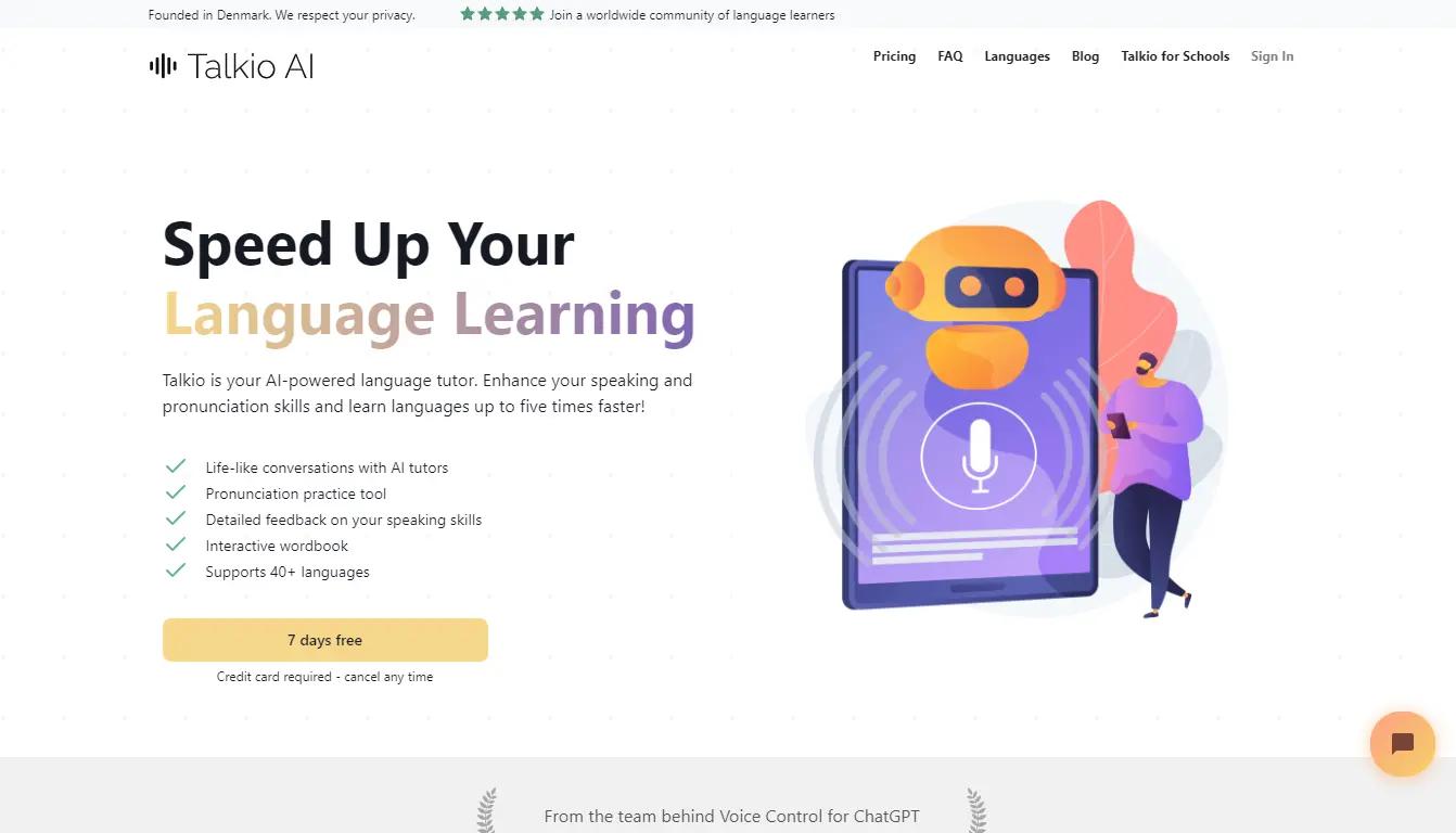 Talkio AI Website