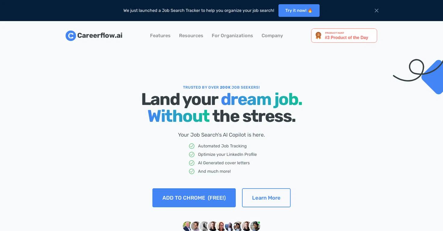 Careerflow AIWebsite Screenshot