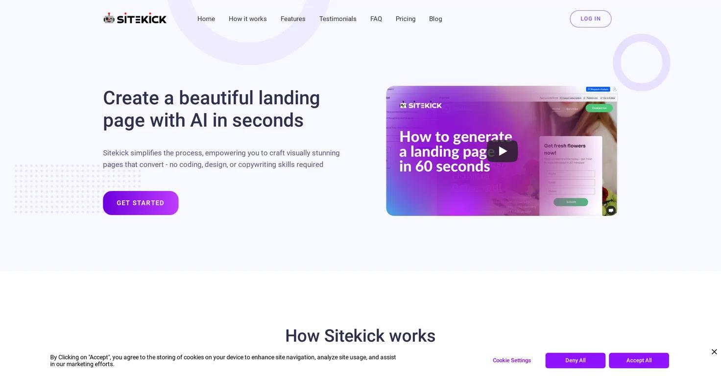 Sitekick Website