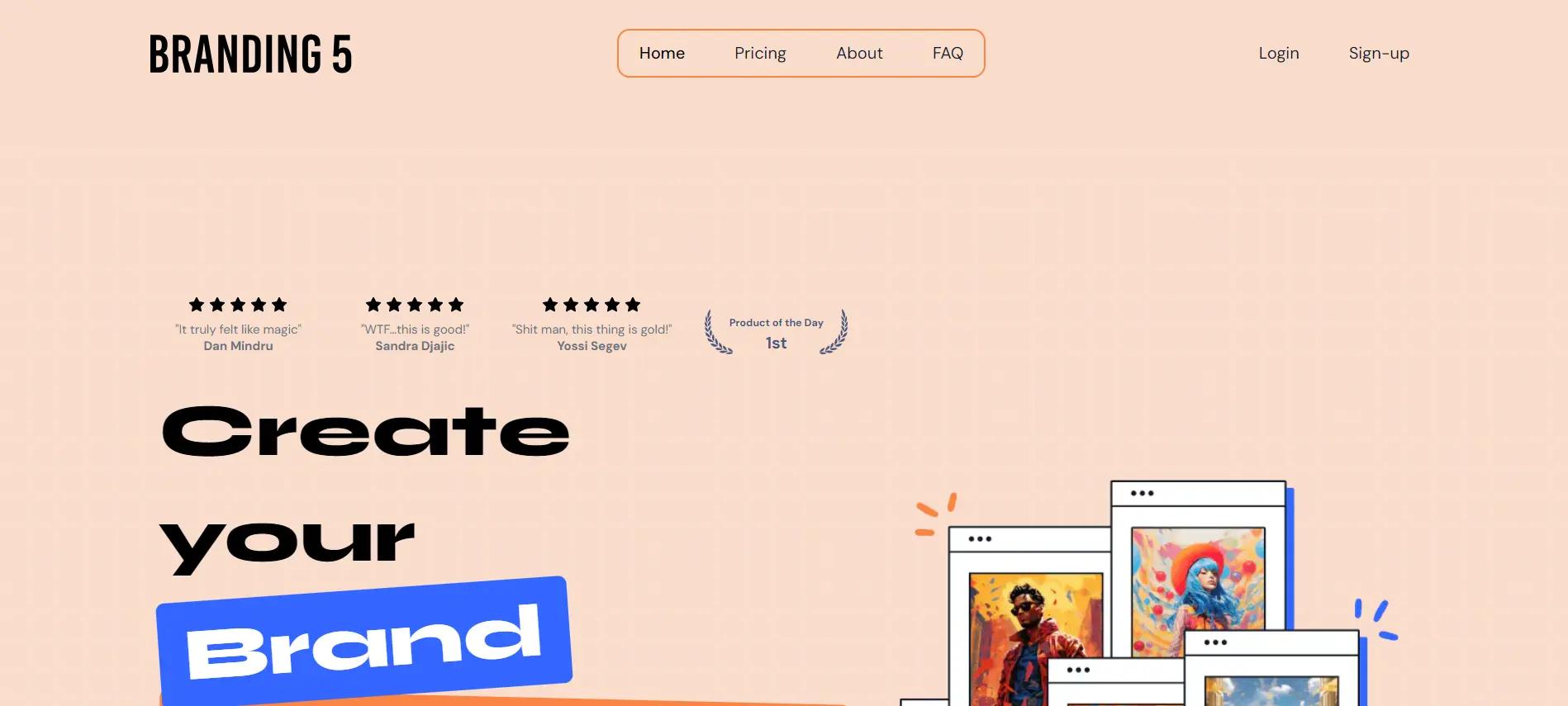 Branding5Website Screenshot